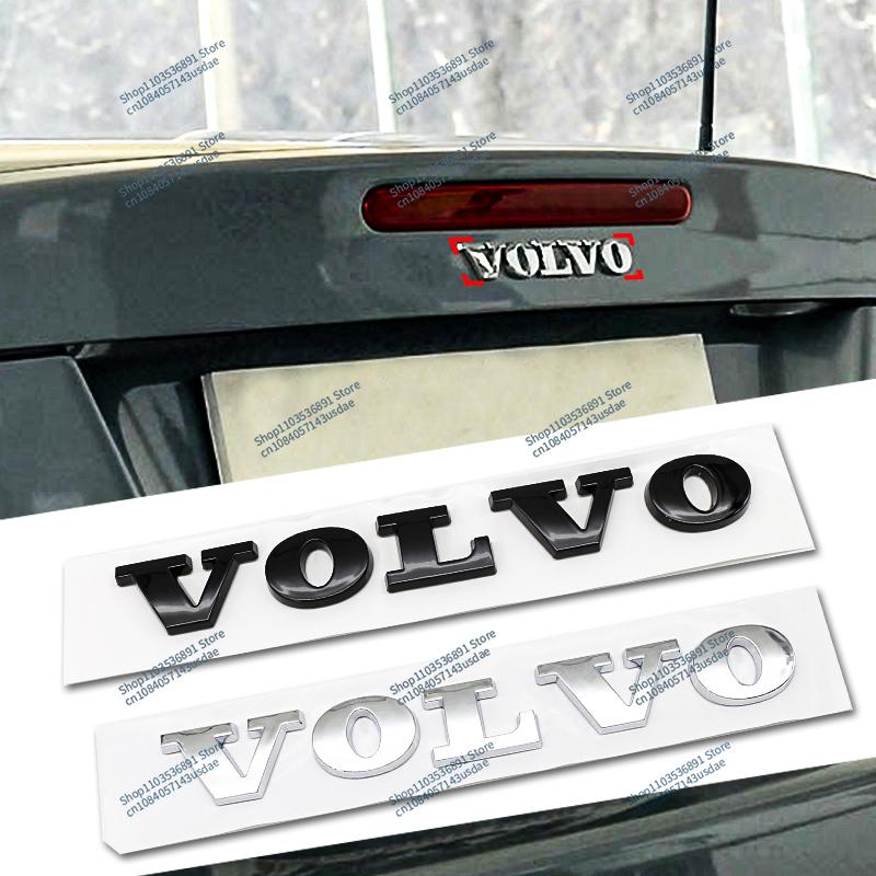 3D ABS Volvo Car Bonnet Letters Logo Badge Rear Trunk Emblem Sticker Accessories For CX40 CX60 CX90 V60 V40 S60 V70 XC70 B5 B6
