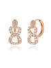 14K Chain Point One-Touch Earrings (Gold Pin) ELGPEE388