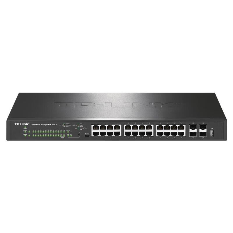 TP-Link 28-Port 10G Managed PoE Switch CN plug (adapter included)