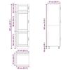 VidaXL Armoire de cuisine Porto chêne fumé bois d'ingénierie 854112