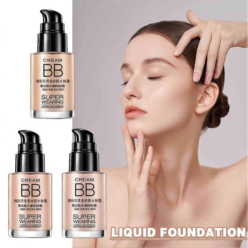 BB Cream Brighten Base Whitening Waterproof Moisturizing Liquid Foundation