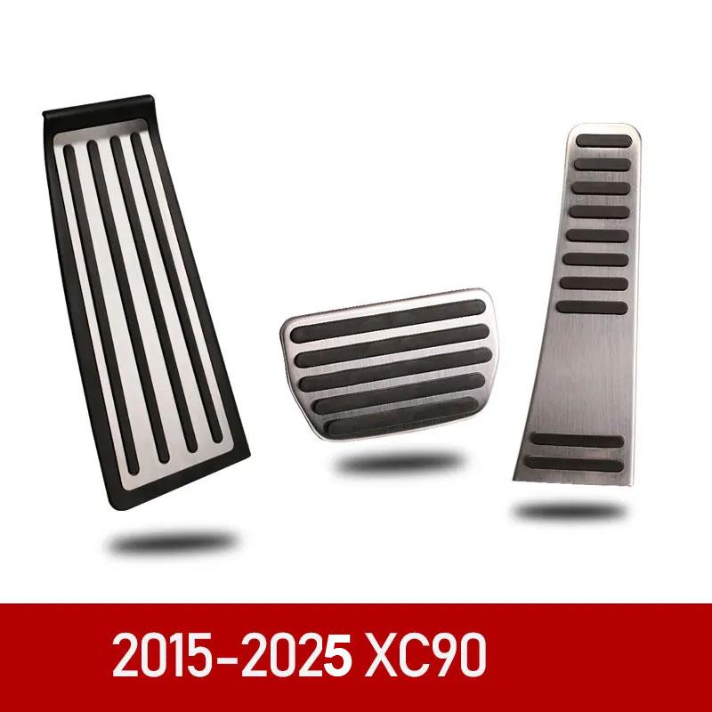 ulsap8 Car Accelerator Brake Pedal Footrest Pedal Plate Cover For Volvo XC60 XC90 S90 v90 s60 v60 xc40 Accessories 2022-25