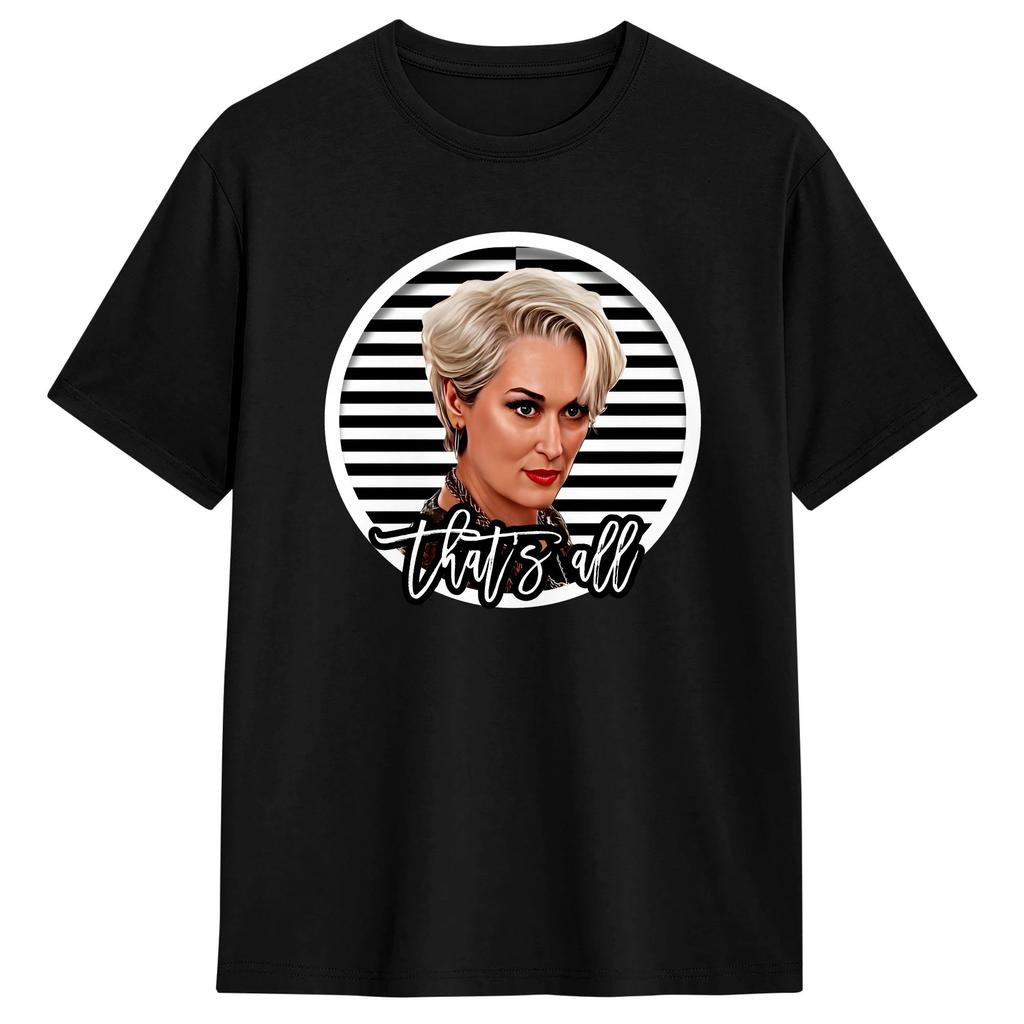 Унисекс Женская Футболка Это Все Дьявол Носит Постер Miranda TShirts Харадзюку Летняя Футболка Смешная 100% Хлопок Одежда Подарок
