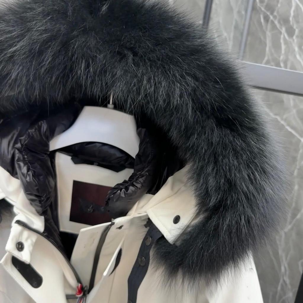 Dujia Женская приталенная лыжная куртка-пуховик с меховым воротником - Водонепроницаемое и теплое пальто