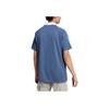 Adidas Originals Logo Print Fine Stripe Short Sleeve Polo Shirt Men Tops Blue IU0199
