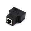 1 To 2 Ports CAT5/6/7 RJ45 Dual Female Splitter LAN Network Internet Adapter