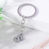 Fashion Charms 26 English Letters A-Z Alphabet Keychain Crystal Rhinestones Alloy Key Rings Gift for Handbag Jewelry DIY