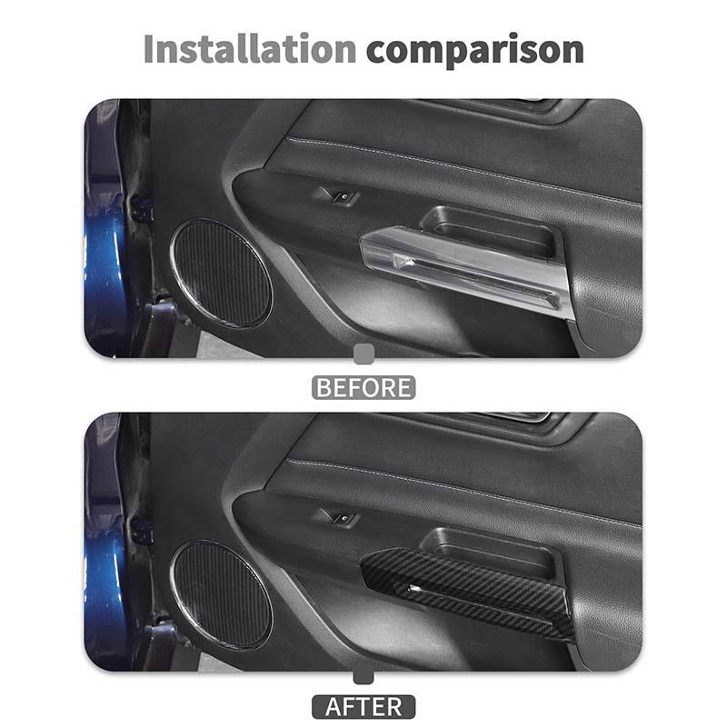 ABS Co-Pilot Center Console Decoration Steering Wheel Cover Sticker Fit For Ford Mustang 2015-2023 Interior Accessories