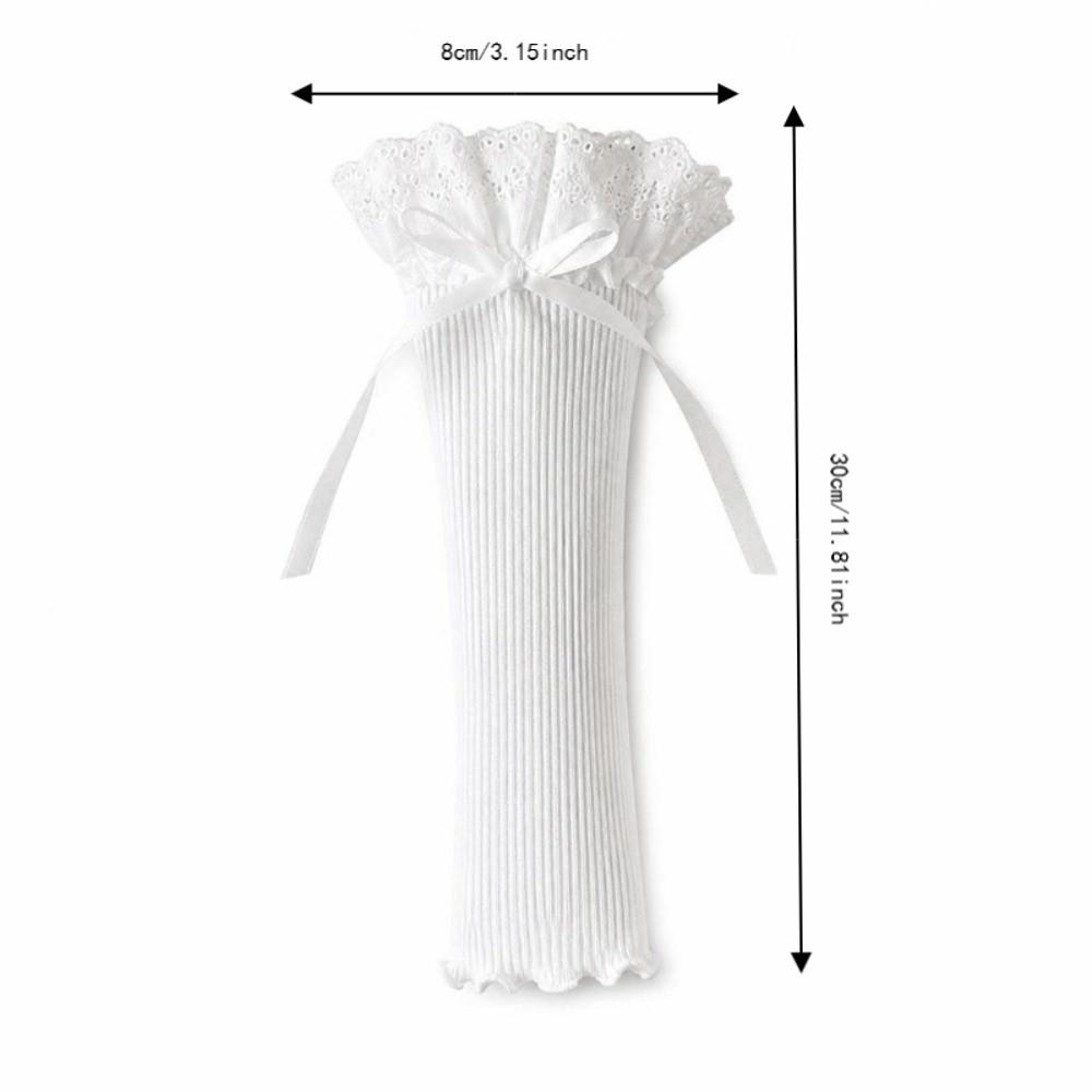 1 Pair Long Length Ruffle Sleeves For Women Elastic Ruffle Cuff Lace Elbow Sleeves for Women