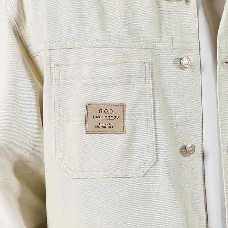 Джинсовая куртка мужская осенняя модная брендовая свободная и красивая рабочая куртка весенне-осенняя повседневная джинсовая тенденция