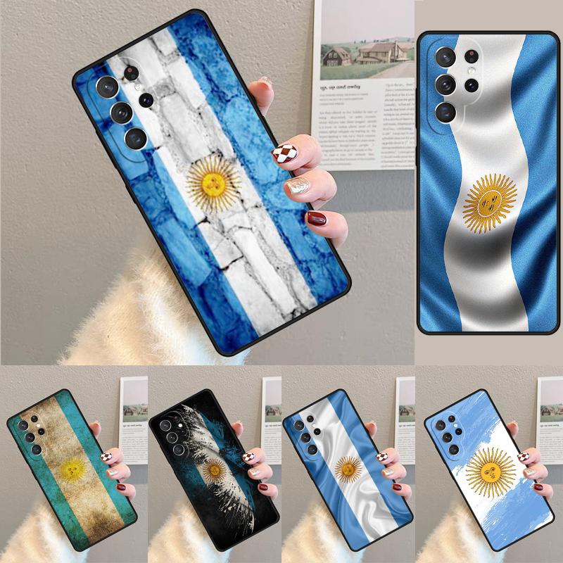 Чехол для телефона с флагом Аргентины для Samsung Galaxy note 10 pro S26 Ultra S23 S24 FE S25 S21 S22 PLUS ударопрочный
