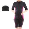 Keratta Maternity Set with Fitness Short Cold Separate Rash Prevents Perfect for Swimming Swimsuit, 3-Piece Cap, Pants, Sleeves, Protection, Guard,