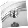 Hoement Stainless Steel Buffet Tray, Oval, Fish Serving Plate with Glass Cover for Food Protection, Kitchen and Dining