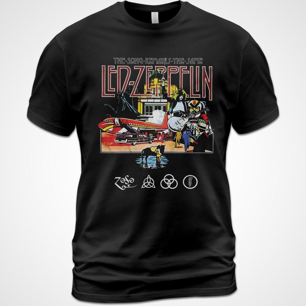 Хлопковая футболка Led Zeppelin Song Remains the Same футболка Zoso Jimmy Page Футболка Унисекс