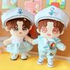Одежда для кукол 20 см Милая шляпа темно-синяя униформа Костюм Наряд Аксессуары для кукол для Кореи Kpop EXO Хлопок Куклы-айдолы Подарок Игрушки для самостоятельной сборки