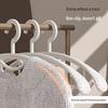 Wide & Narrow Shoulder Non-Slip Plastic Clothes Hanger - Multifunctional, Thick, Hot-Selling Drying Rack for Japanese-Inspired Household Use.