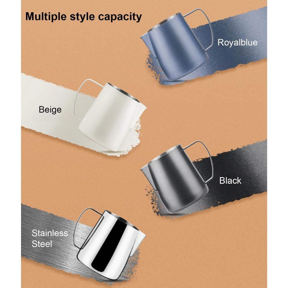 Stainless Steel Steaming Pitcher 24oz Milk Frothing Pitcher Coffee Latte Art Milk Frother Maker