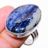 Sodalite Gemstone 925 Sterling Silver Jewelry Ring Size 8.5 d6W30