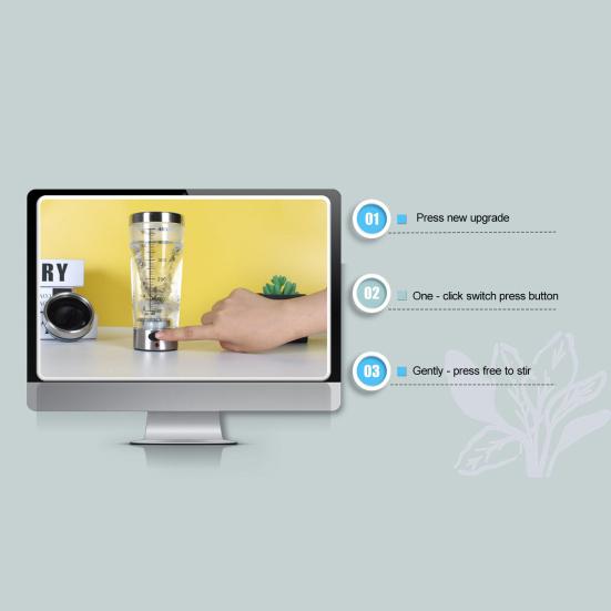 500 мл электрический шейкер, автоматический стакан для смешивания, прочный универсальный протеиновый шейкер для домашнего офиса, школы