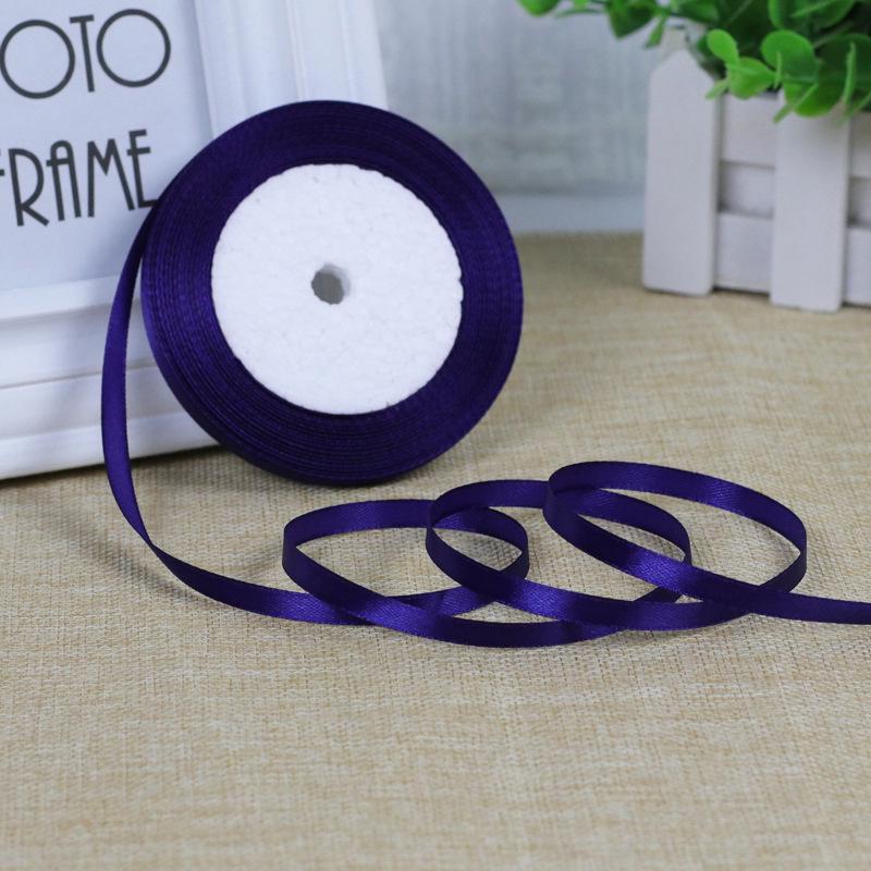 0.6см Белая атласная лента с розой для DIY украшения торта