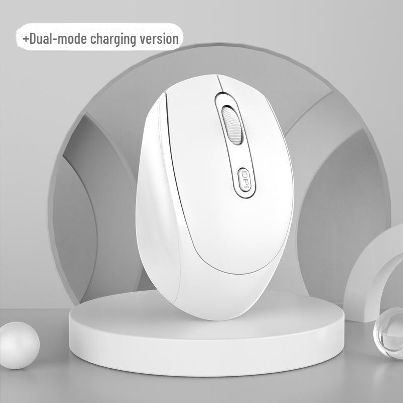 Rechargeable Silent Dual Mode Wireless Bluetooth Mouse for Home, Office, and Gaming