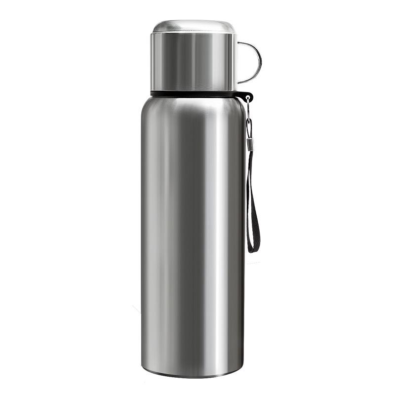 Мужская термокружка из нержавеющей стали 316 большой вместимости для путешествий на открытом воздухе с разделением чая и воды, с логотипом на заказ