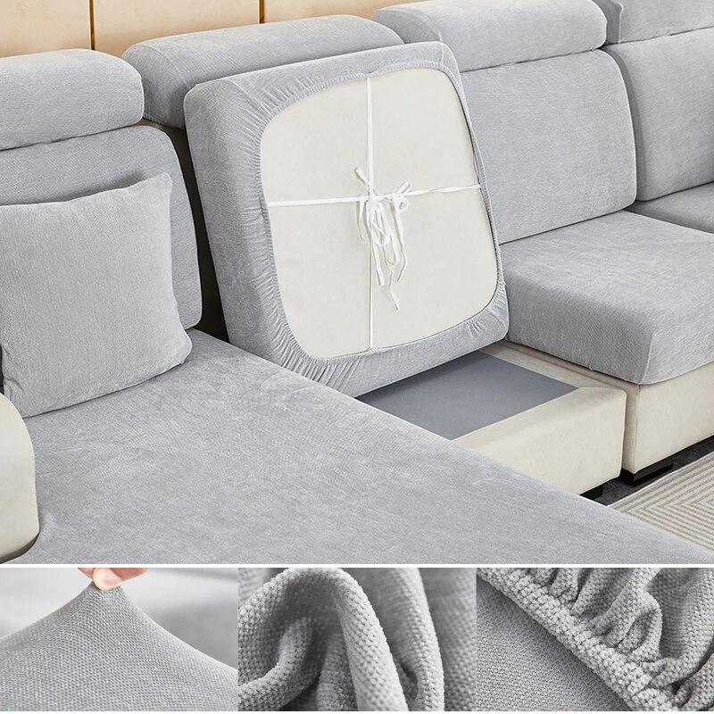 Суперэластичные индивидуальные чехлы для сидений Чехлы для диванов Чехлы для диванных подушек Чехлы с толстым текстурированным твилом синели
