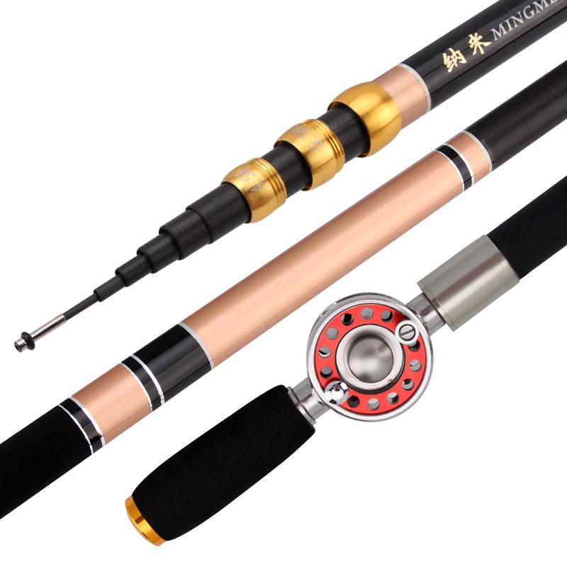 Сверхлегкое 28-секционное удилище Zhongtong: Встроенная катушка и внутренняя проводка, Короткий раздел, Жесткое удилище