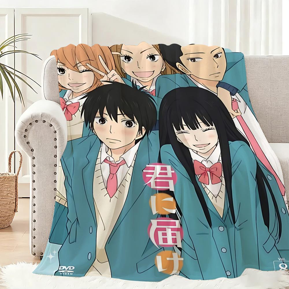 Классические комиксы Kimi Ni Todoke Легкое одеяло 240 г Фланелевое Мягкое Нежное к коже Для летнего охлаждения