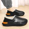 Men's Winter Wear Plus Velvet Warm Thick-soled Waterproof Cotton Slippers