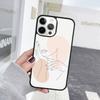 Цветочная Девочка Рисунок Линией Чехол для Телефона Для iPhone 17 Air 15 16 Чехол  11 13 14 Pro Max 12 Plus Max Fundas