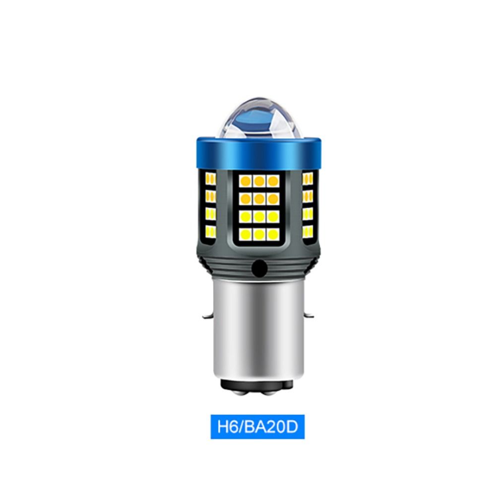 Двухцветная фара для мотоцикла H4 BA20D P15D габаритный огонь универсальная противотуманная фара