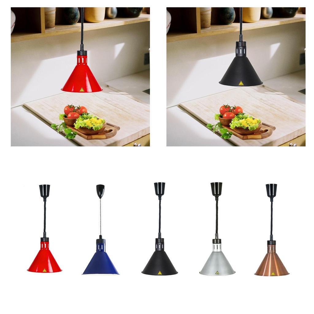 Подвесная выдвижная лампа для подогрева пищи E27 Лампа для подогрева пищи для шведского стола Жареная еда Buffetfried Chicken Restaurant Hot Food