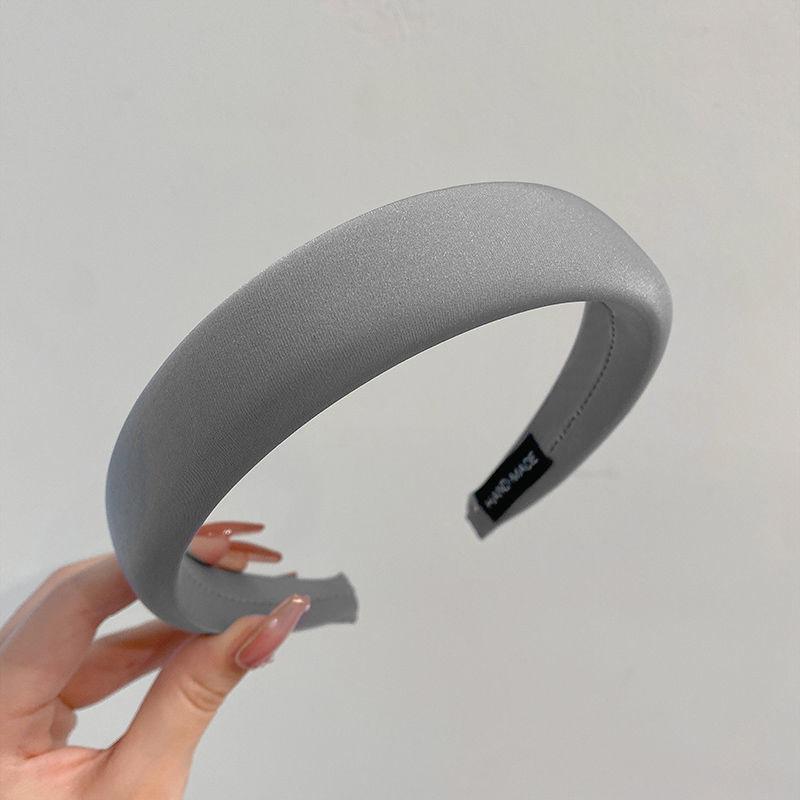 Модные женские повязки на голову 3 см, милые однотонные повязки для волос с мягкой подкладкой из губки, женские повседневные аксессуары для волос