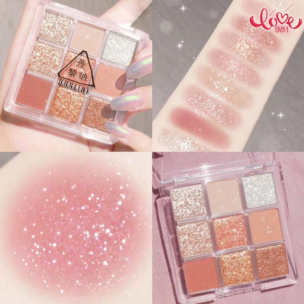 Лоток для теней, 9 цветов, водостойкий