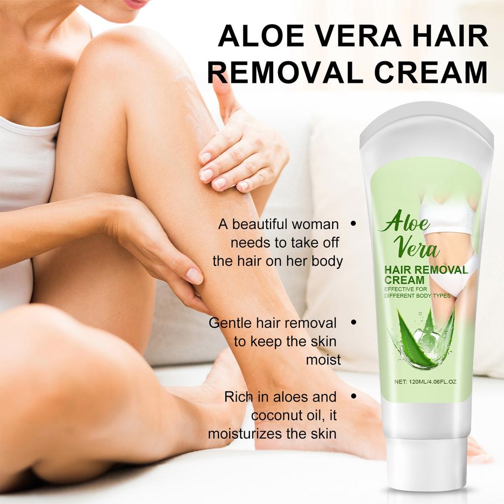Набор для удаления волос с алоэ, удаление волос на лице для женщин, депиляция для удаления волос на теле, бальзам для удаления волос на лице, руках, ногах и зоне бикини 120 мл
