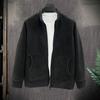 Куртка мужская из овчины Yousheng Fuzzy Sherpa с длинным рукавом, застегивающаяся на молнию спереди, повседневная куртка, зимнее флисовое теплое пальто для занятий спортом на открытом воздухе, повседневная одежда
