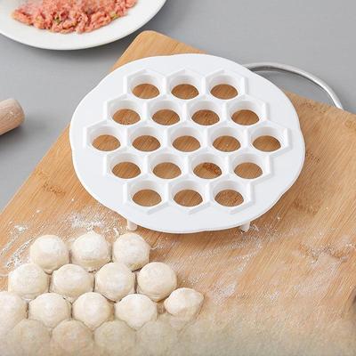 Креативная 19-луночная пельменная машина: Простая в использовании бытовая форма для пельменей и приспособление для защемления.