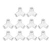 10PCS 3 Way Pipe Fittings PVC Plastic Right Angle Tee Corner Connector 20mm Inner Diameter