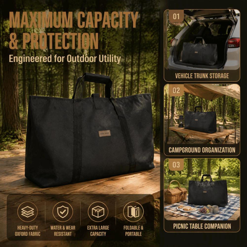 Waterproof Folding Table Storage Bag Oxford Cloth Multifunctional Carrying Bag Outdoor Use