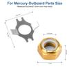 For Sierra18-3702 Marine Prop Nut Kit for Mercury Outboard Parts,Outboard Propeller Nut for Mercury Prop Nut Replace Compatible with Mercury