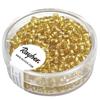 Rocailles,2.6 Mm Av. Silver Trim, 16 G Box, Gold