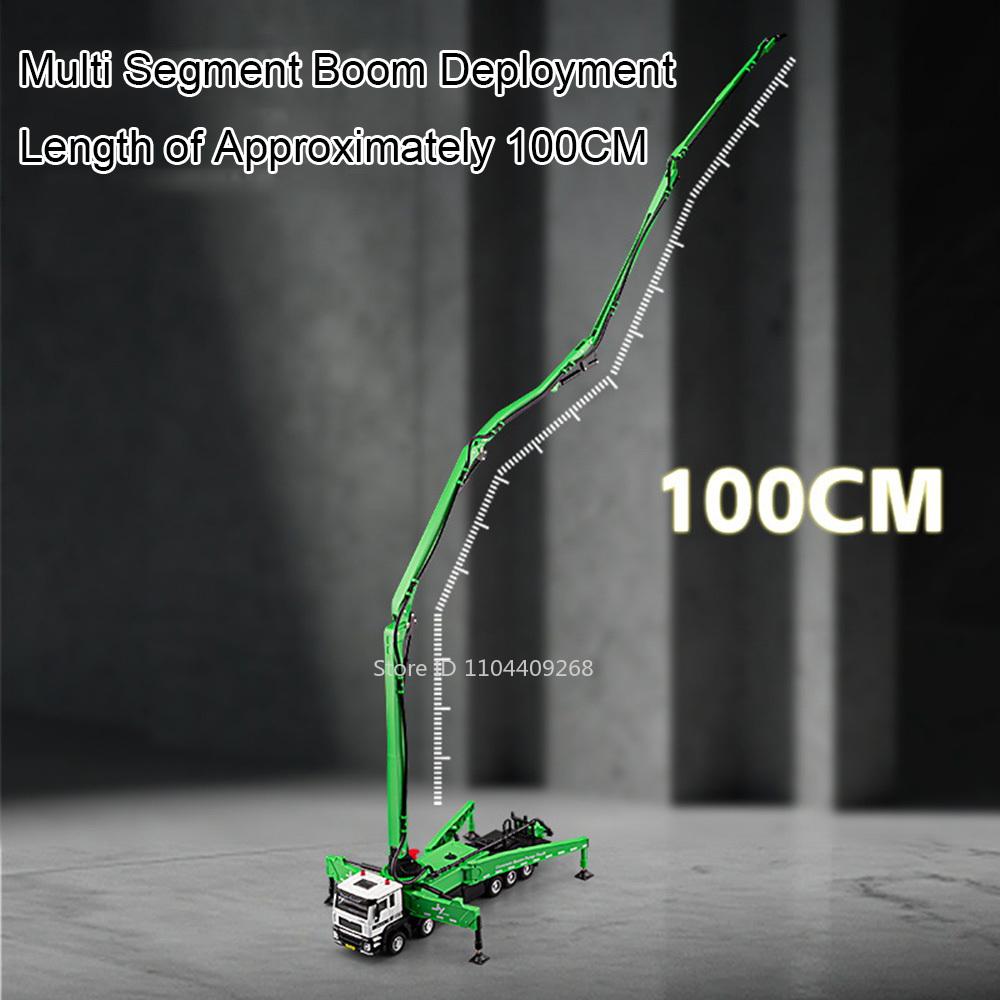 1:32 Cement Pump Truck Container Transport Car Model Toy Sound Light Doors Opened Engineering Vehicle Models Kids Toys Gifts