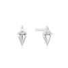 ANIA HAIE Triangle Cubic Zirconia 925 Silver Earrings / Ear Jacket E059-04H