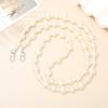 120Cm Bag Chain For Handbag Handles Butterfly Beaded Phone Lanyard Diy Purse Replacement For Shoulder Bag Straps Pearl Belt