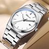 Мужские повседневные простые часы кварцевые наручные часы с календарем для мужчин деловые водонепроницаемые мужские часы Relogio Masculino
