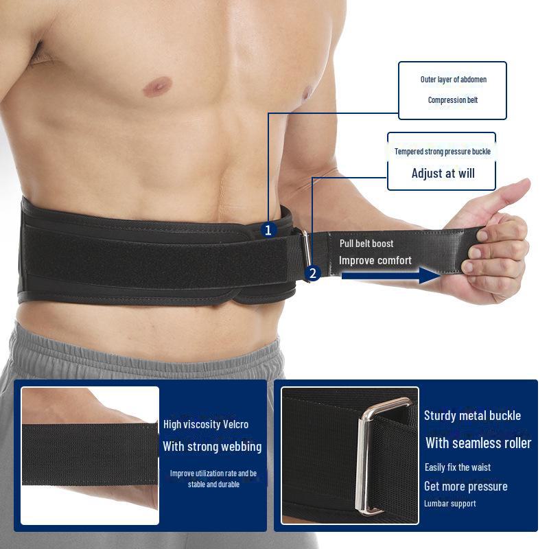 Unisex Fitness Weightlifting Belt for Squats, Deadlifts, Bench Press, and Waist Support.