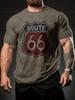 Мужская винтажная футболка Route 66