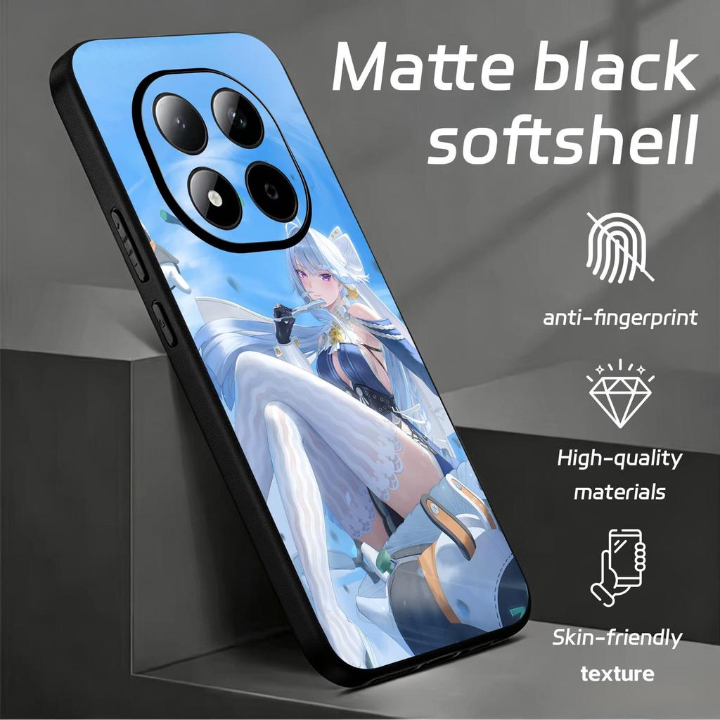 Чехол для телефона для Redmi Note15 14 13 12 11Pro Plus 5G 14C A3 Противоударный Мягкий Черный Чехол Zenless Zone Zero Velina Airgid