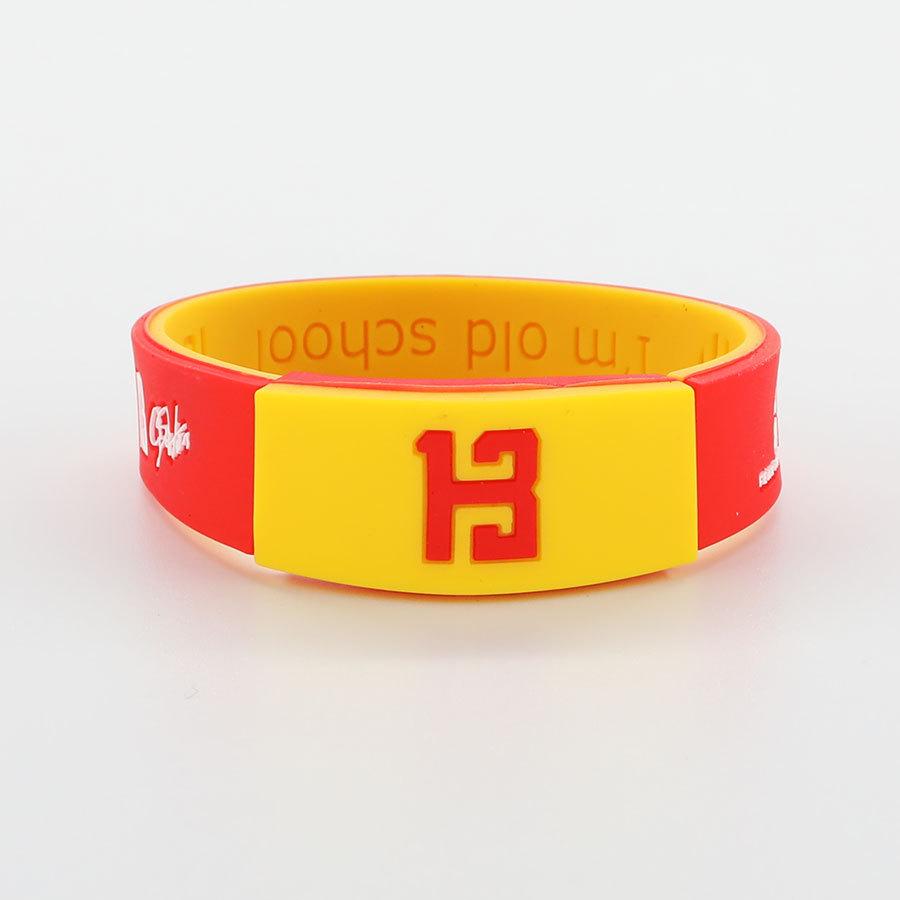 NBA Luminous Silicone Bracelet: Curry, Durant, James, Irving Edition, 20cm Snap Closure.